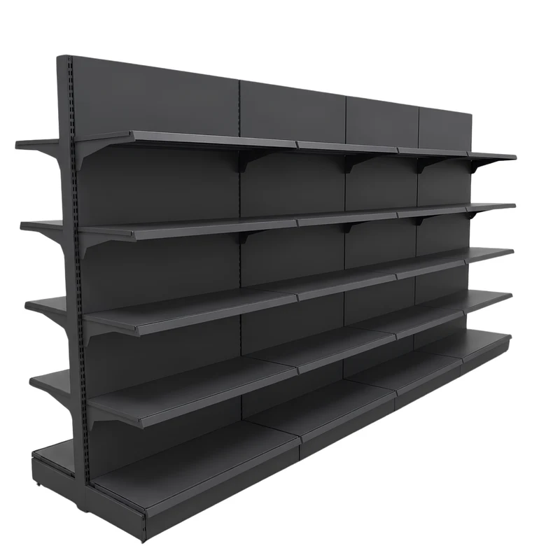 InhandKraft® Gondelregal für Kiosk & Laden - Modul 120 cm - Anthrazit