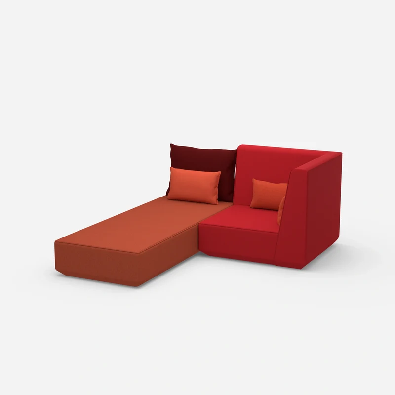 Schlafsofa mit Sessel