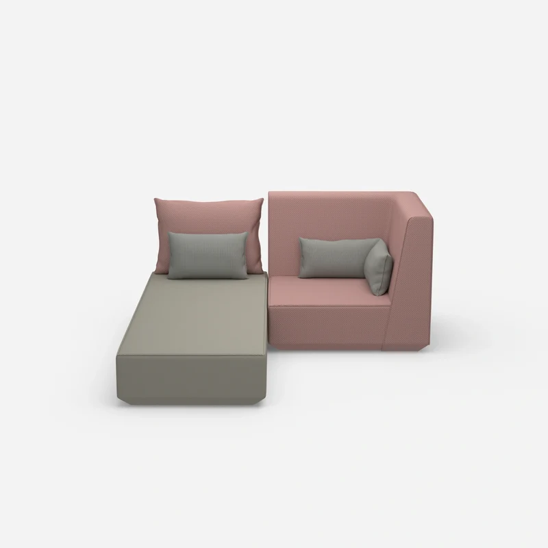 Schlafsofa mit Sessel