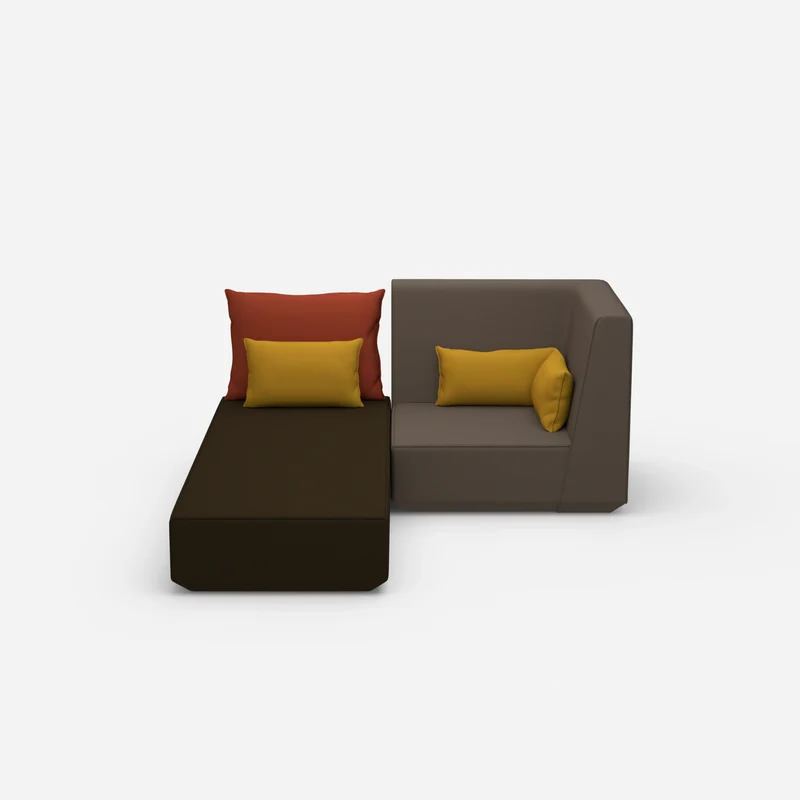 Schlafsofa mit Sessel