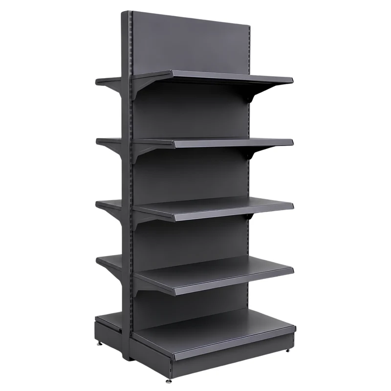 InhandKraft® Gondelregal für Kiosk & Laden - Modul 90 cm - Anthrazit