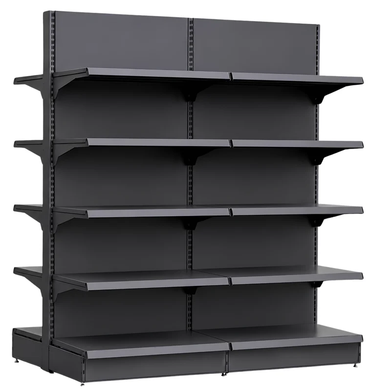 InhandKraft® Gondelregal für Kiosk & Laden - Modul 90 cm - Anthrazit