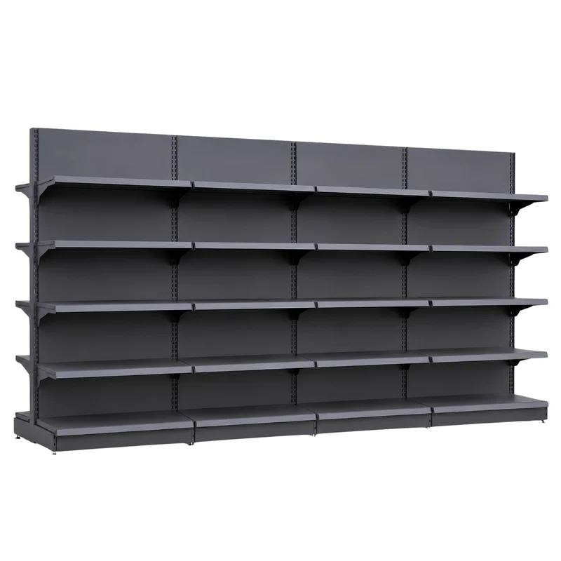 InhandKraft® Gondelregal für Kiosk & Laden - Modul 90 cm - Anthrazit