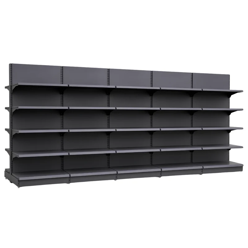 InhandKraft® Gondelregal für Kiosk & Laden - Modul 90 cm - Anthrazit