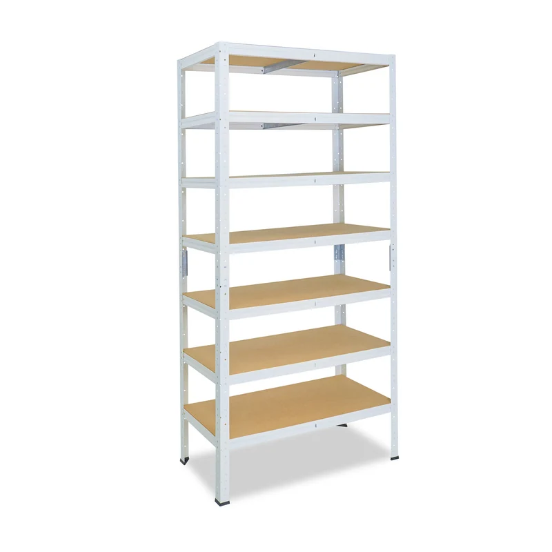 shelfplaza HOME Schwerlastregal 200x90x45 cm weiß mit 7 Böden