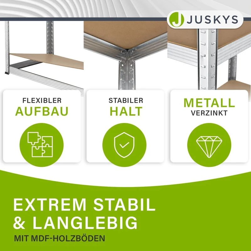 Lagerregal Basic 2er bis 8er Set 180 x 90 x 40 cm