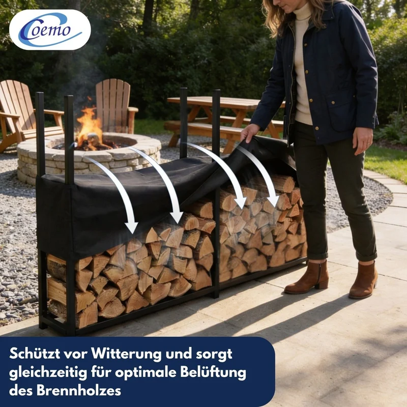 Coemo Kaminholzregal HANS Brennholz Regal