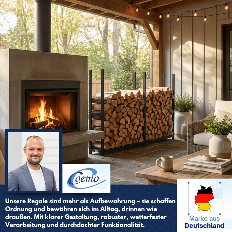 Coemo Kaminholzregal HANS Brennholz Regal