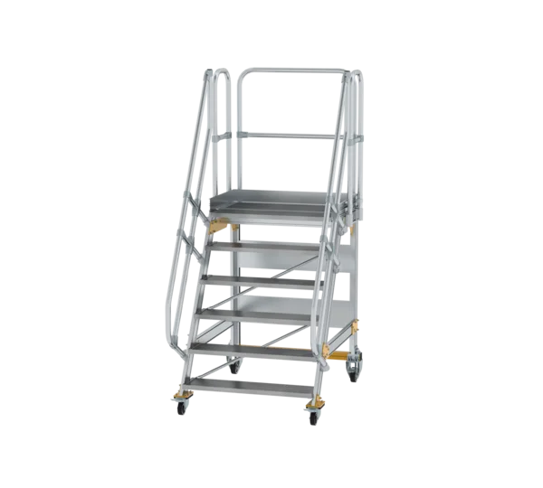 Plattformtreppe 60° fahrbar von MUNK Stufenbreite 1000 mm