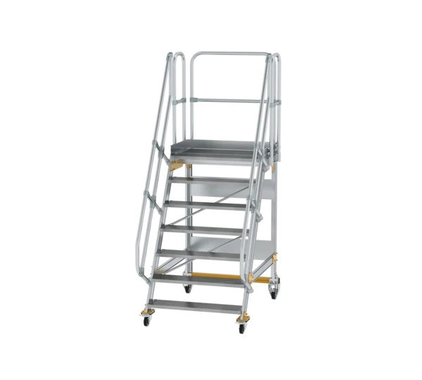 Plattformtreppe 60° fahrbar von MUNK Stufenbreite 1000 mm