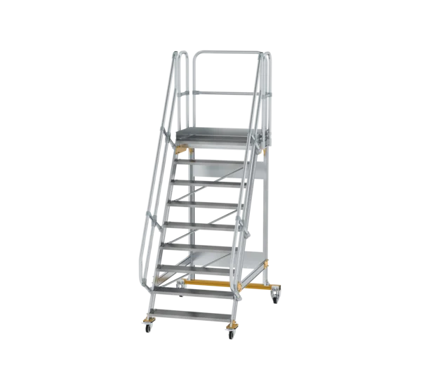 Plattformtreppe 60° fahrbar von MUNK Stufenbreite 1000 mm