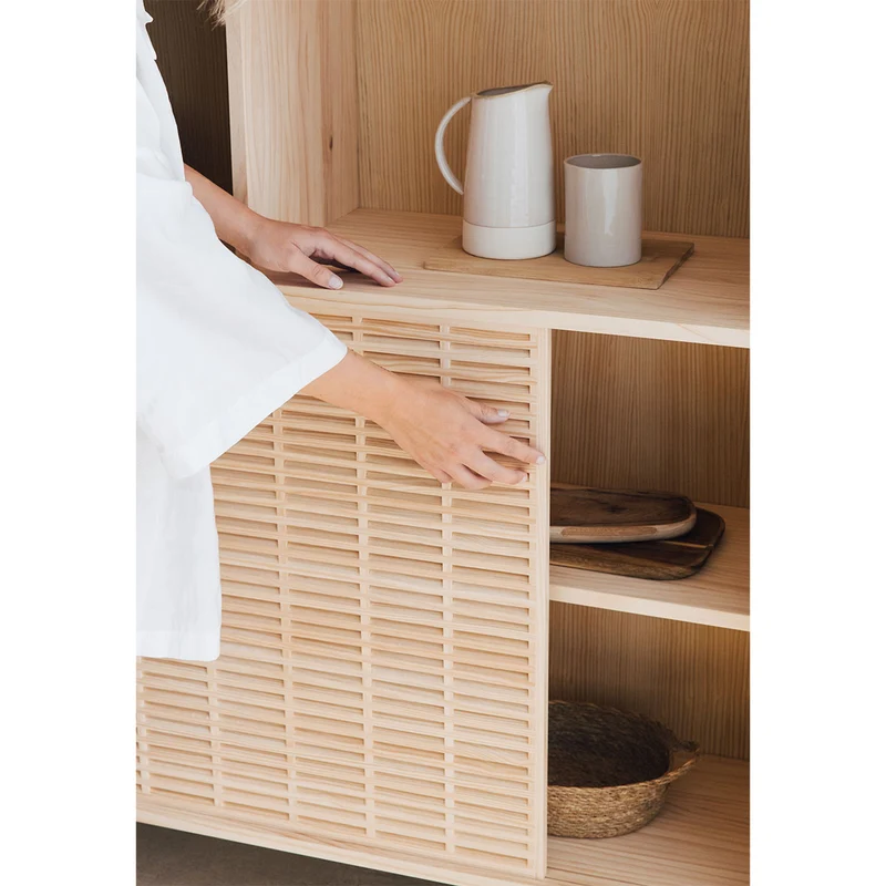 Sideboard Formentera pine with 2 doors 120 cm