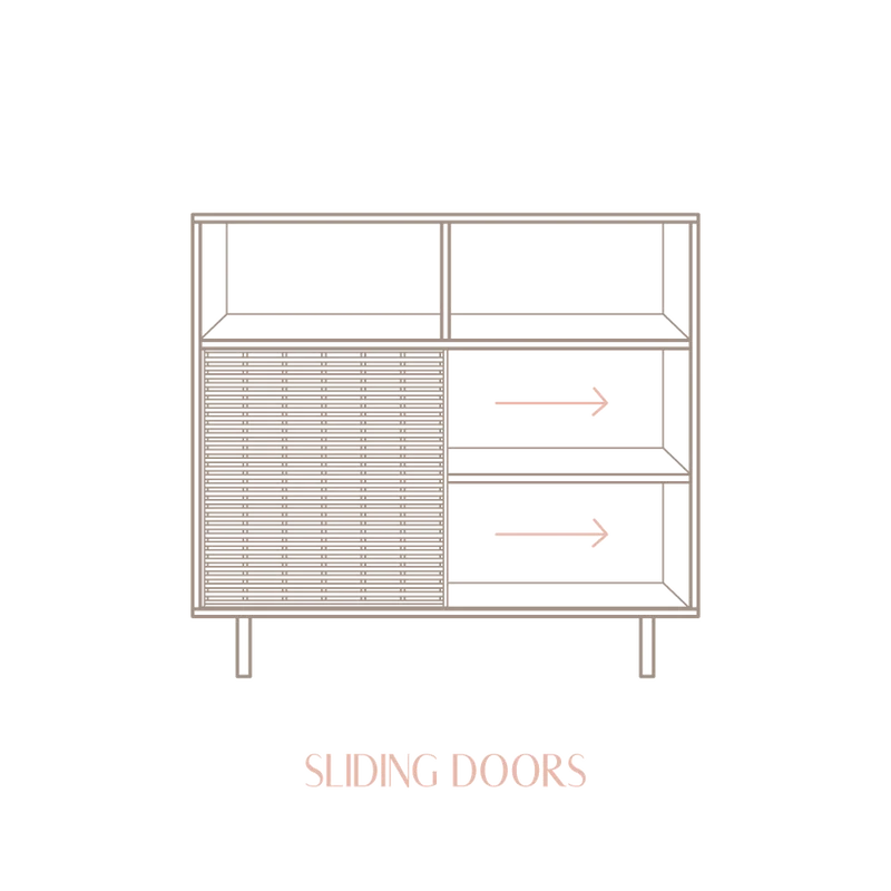 Sideboard Formentera pine with 2 doors 120 cm