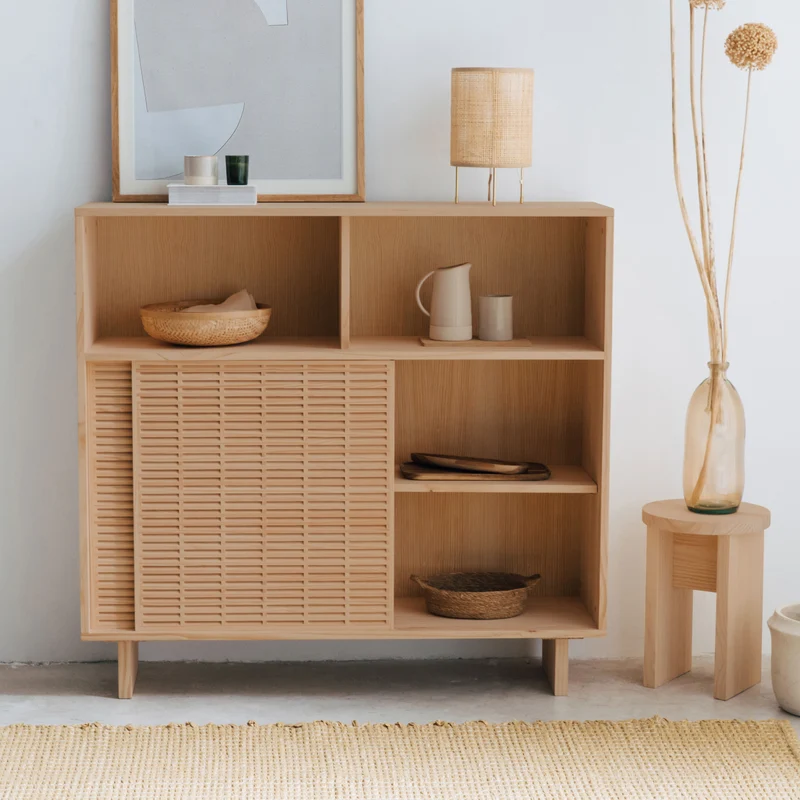 Sideboard Formentera pine with 2 doors 120 cm
