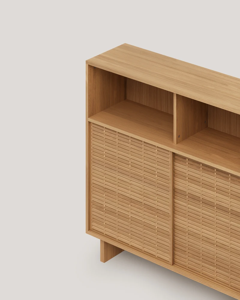 Sideboard Formentera pine with 2 doors 120 cm
