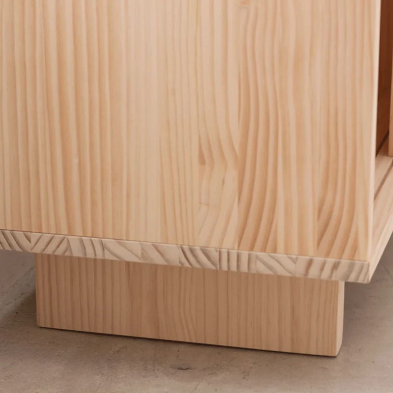 Moraira TV stand of pine with 2 mallorquina doors 120 cm