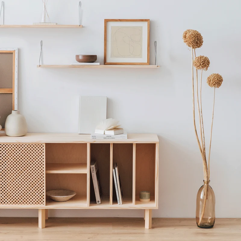 Sideboard Ambolo in pine with 2 doors 170 cm