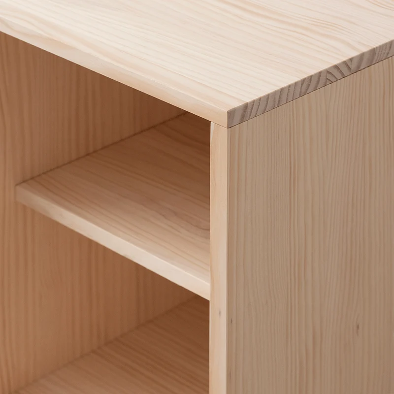 Mora TV stand of pine with 2 lattice doors 150 cm