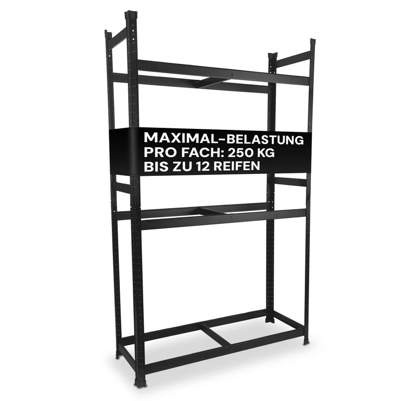 ALLSHELF Reifenregal-Set für 12 Reifen