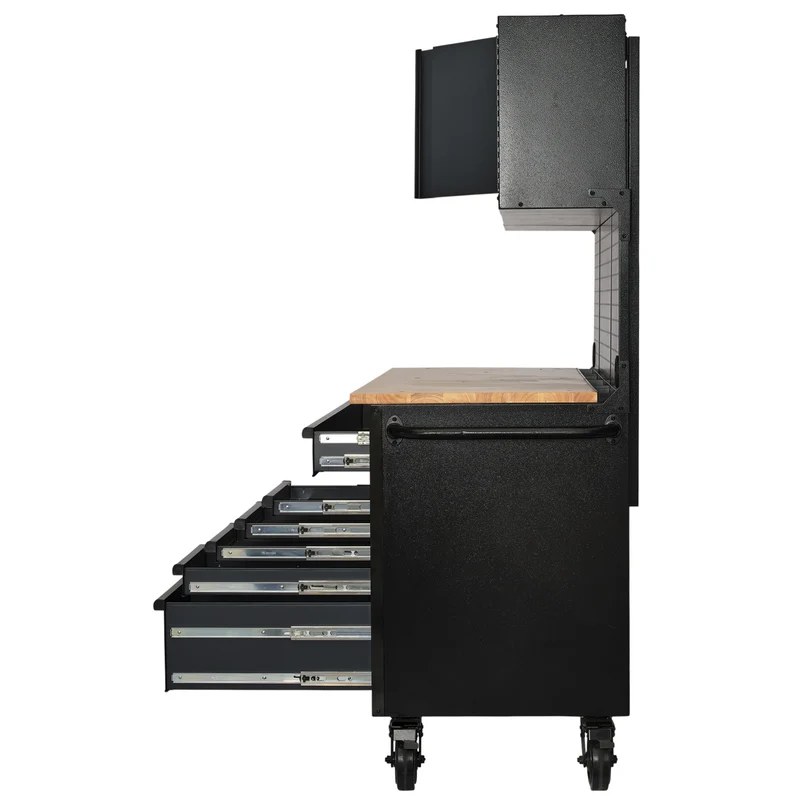 BUNKER 10 Drawer Roller Workstation with Workbench, 56"