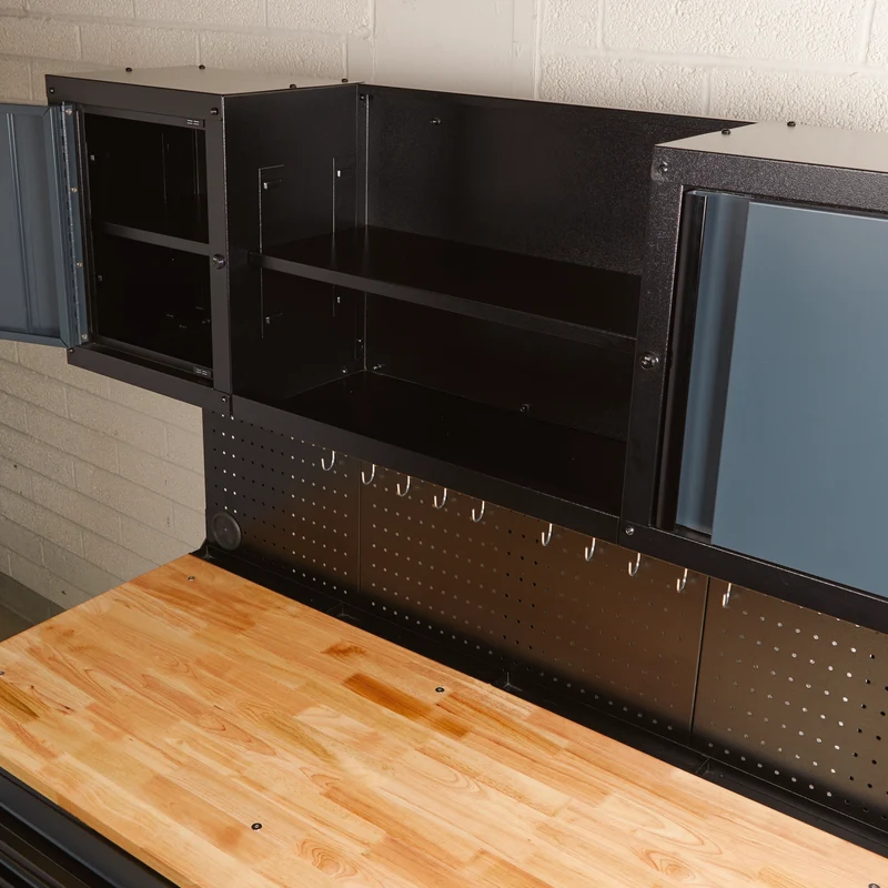 BUNKER 10 Drawer Roller Workstation with Workbench, 56"