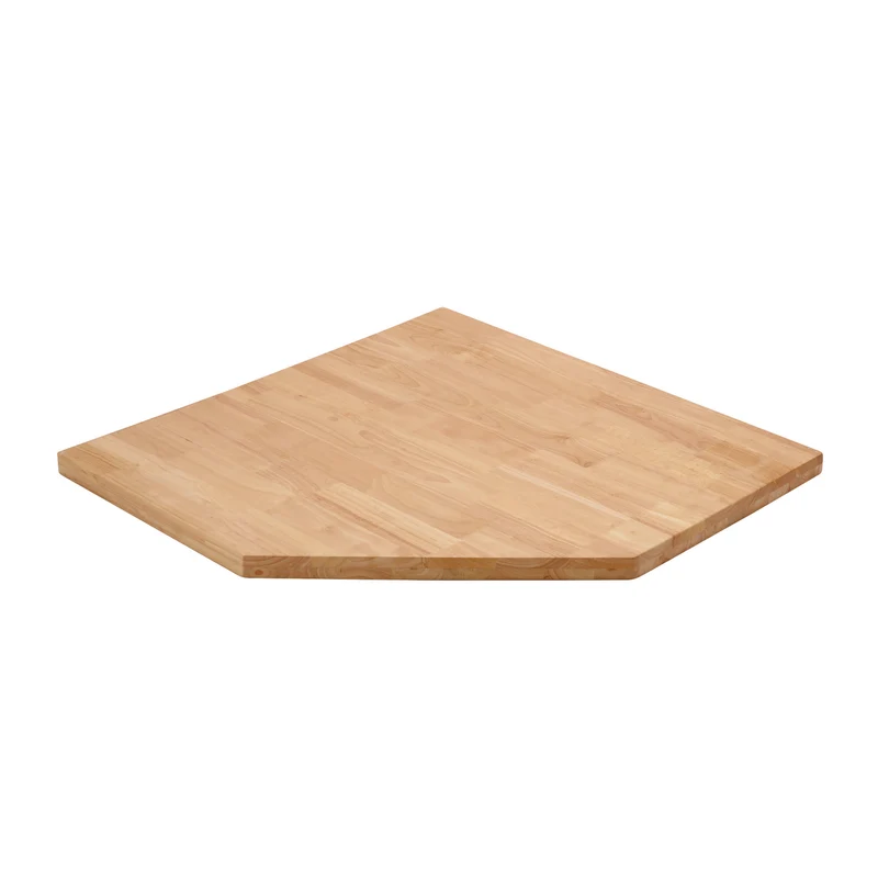 BUNKER Modular Hardwood Worktop for Corner Cabinet, 865mm