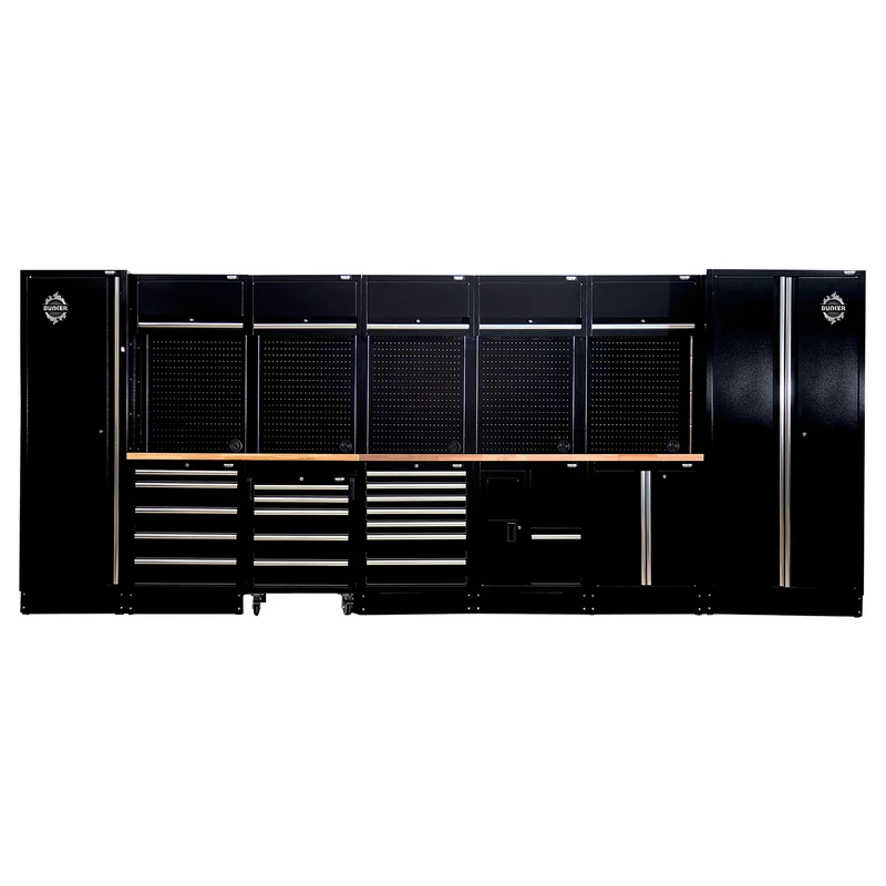 BUNKER 25 Piece Modular Storage Combo with Worktop, 4915mm
