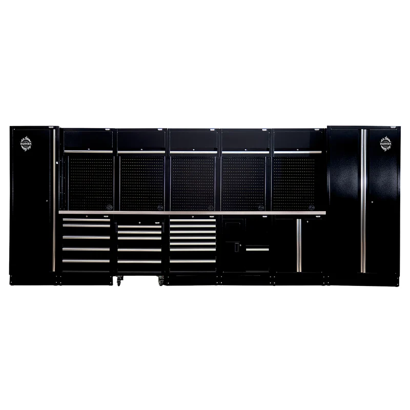 BUNKER 25 Piece Modular Storage Combo with Worktop, 4915mm
