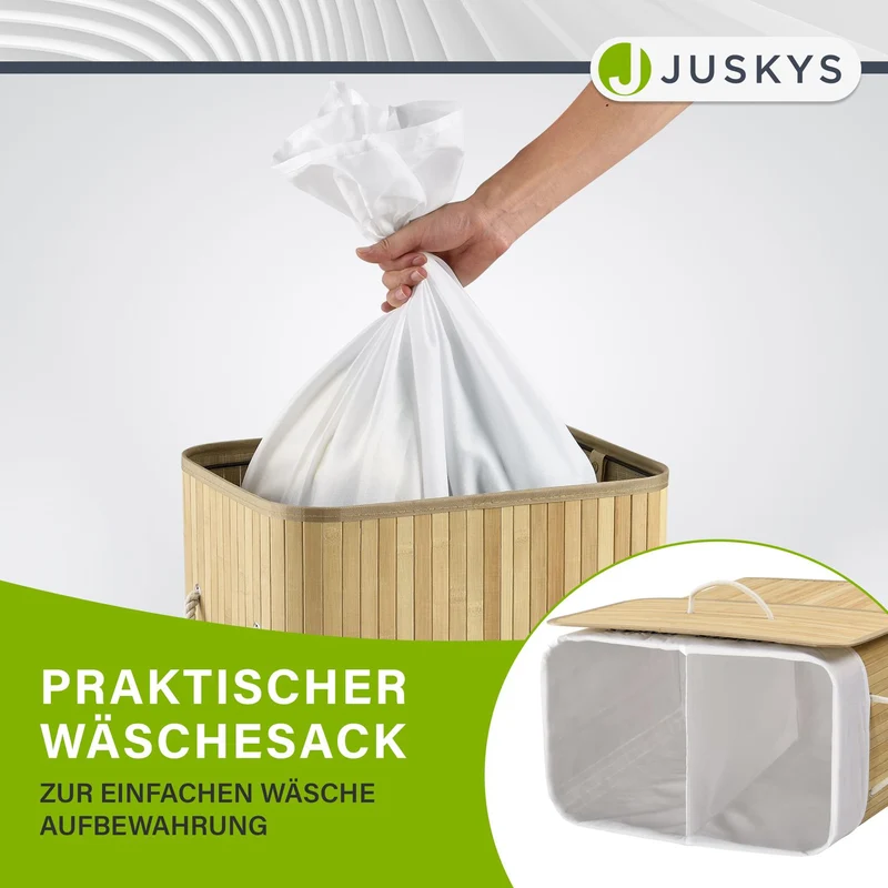 Bambus Wäschekorb Curly