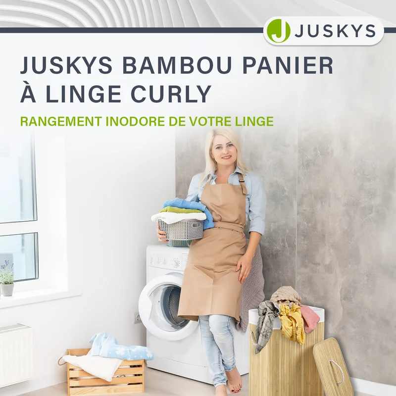 Bambus Wäschekorb Curly