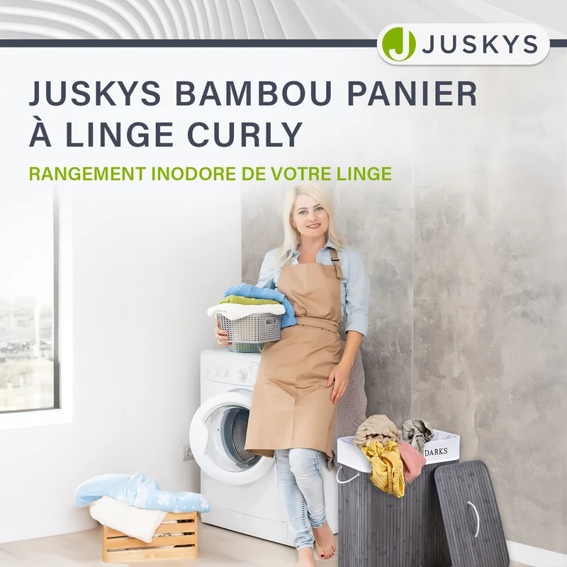 Bambus Wäschekorb Curly
