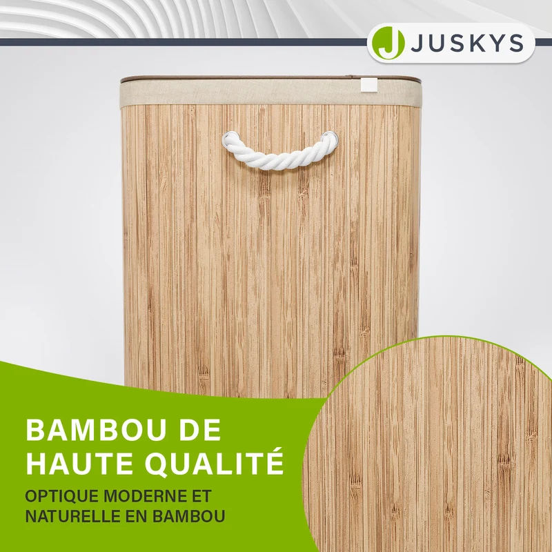 Bambus Wäschekorb Curly