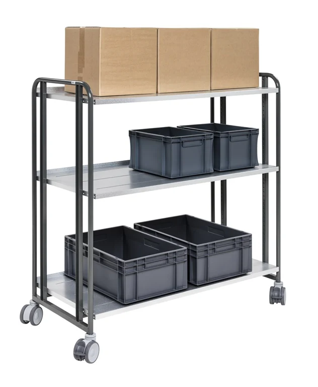 Magazinwagen / Kommissionierwagen von Kongamek KM 168-3LL-ERGO Traglast 250 kg