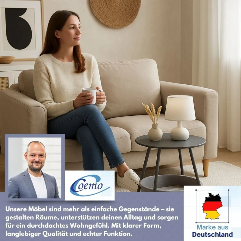 B-Ware Beistelltisch Kosi mit Canvas Korb - Metallgestell mit Stoffkorb