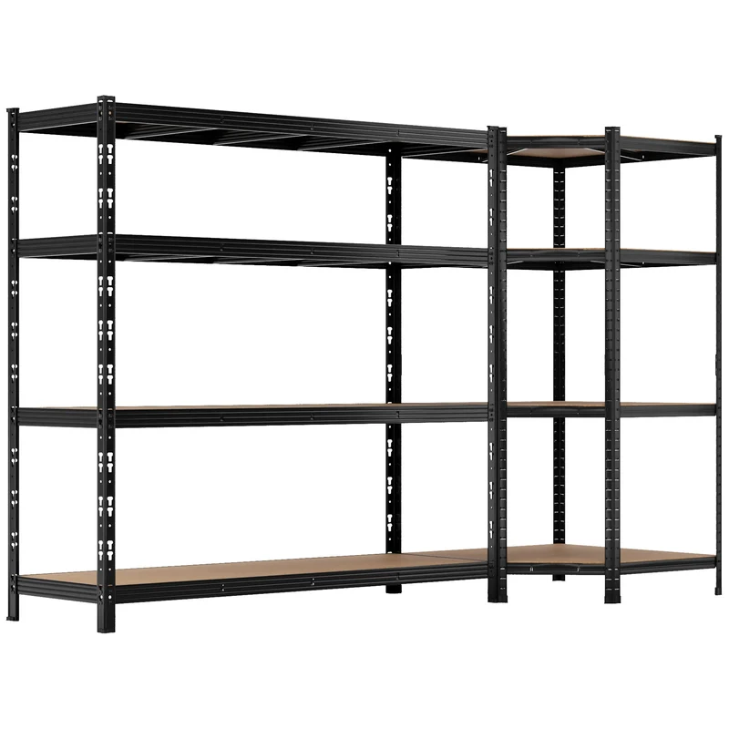 ALLSHELF Eckregal 1x 180x180x60cm + 1x 180x90x60cm