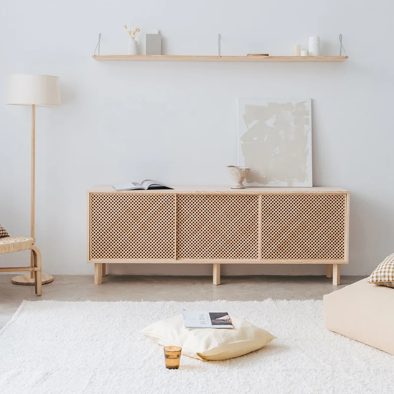 Altea sideboard in pine with 2 or 3 doors 180 cm