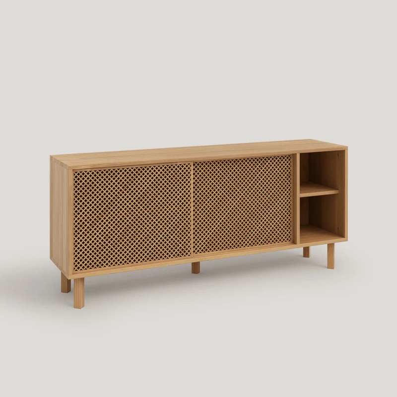 Moraig sideboard in pine with 2 lattice doors 150 cm