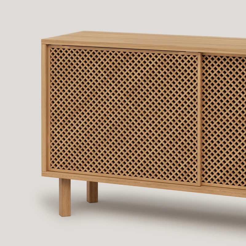 Granadella pine sideboard with 1 or 2 doors 120 cm