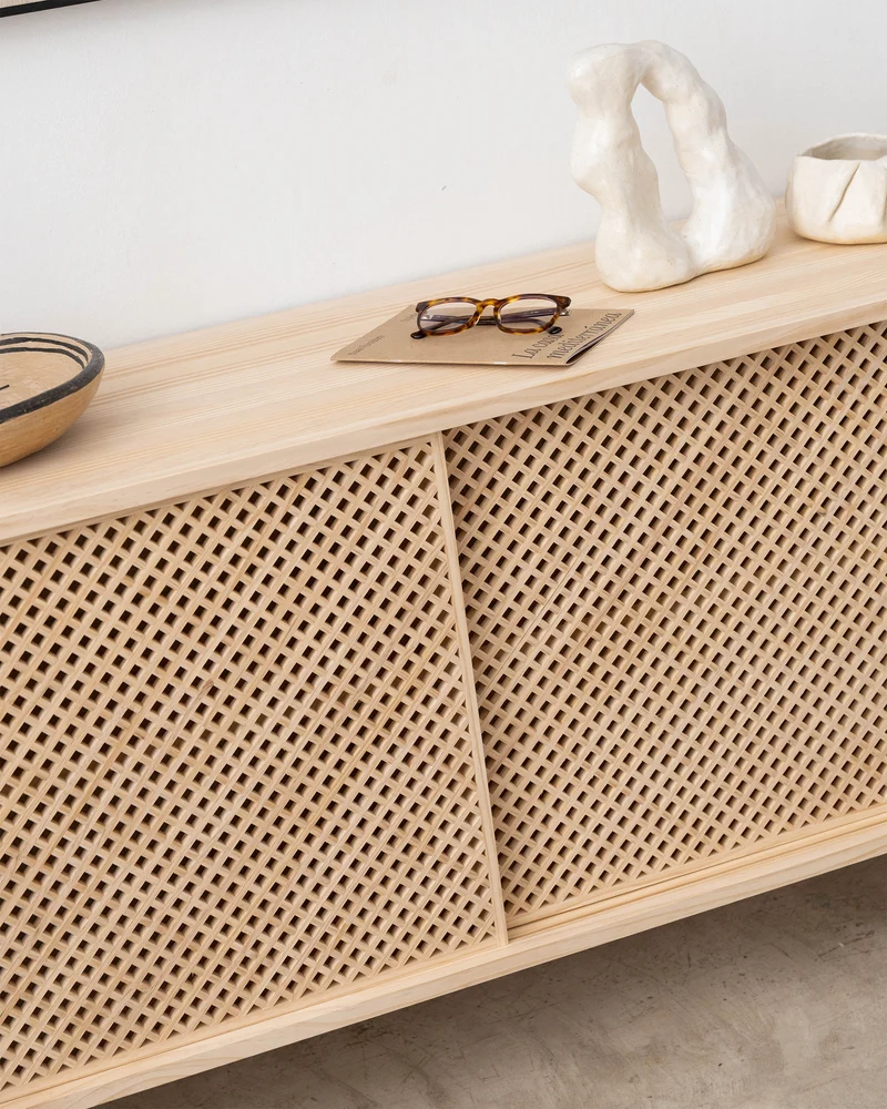 Granadella pine sideboard with 1 or 2 doors 120 cm