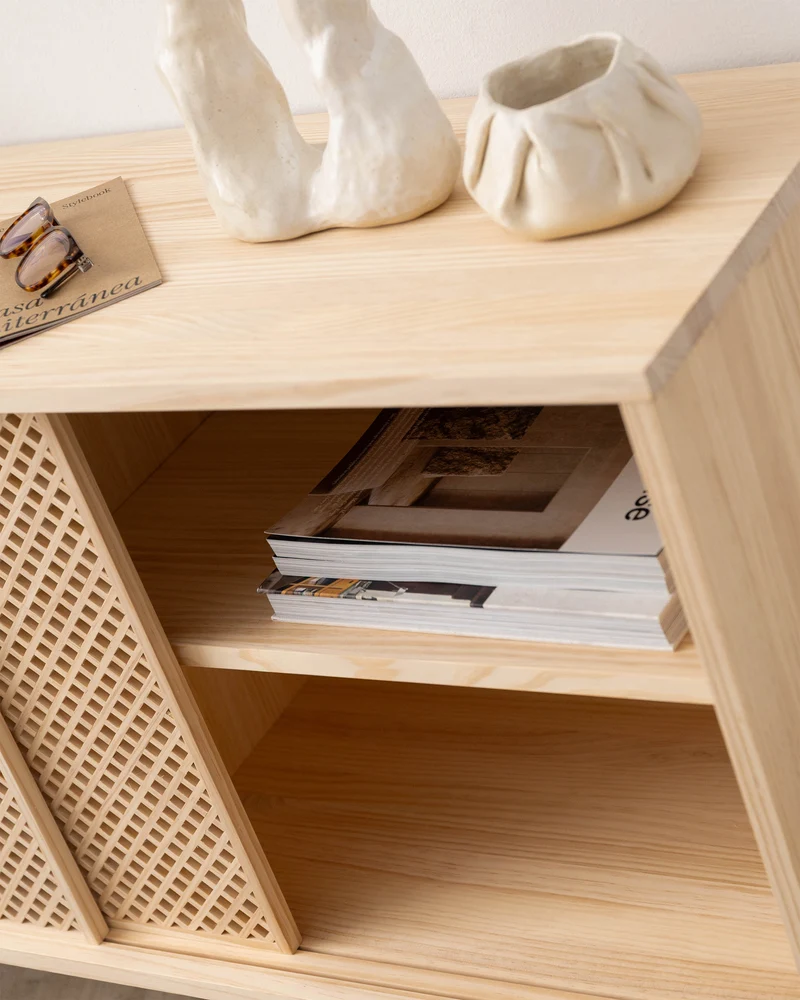 Granadella pine sideboard with 1 or 2 doors 120 cm
