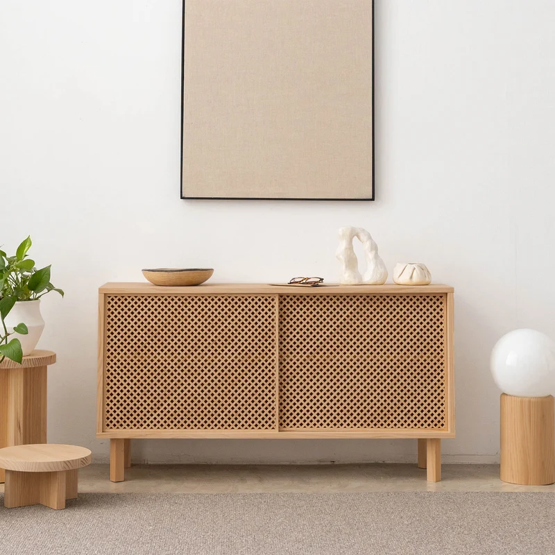 Granadella pine sideboard with 1 or 2 doors 120 cm