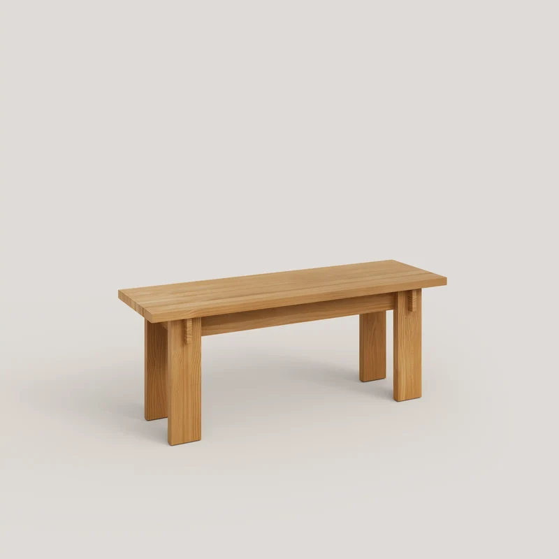 Begur medium bench in solid pine wood 120 cm