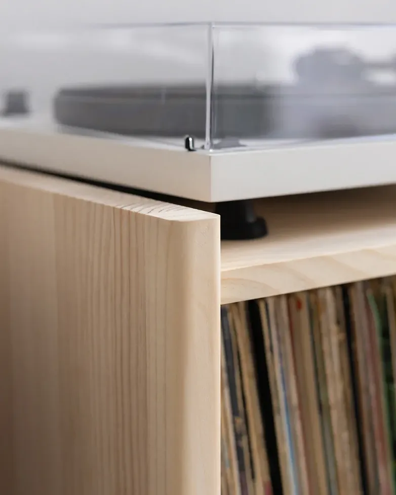 Baster solid wood sideboard for vinyl records 1 door 59 cm