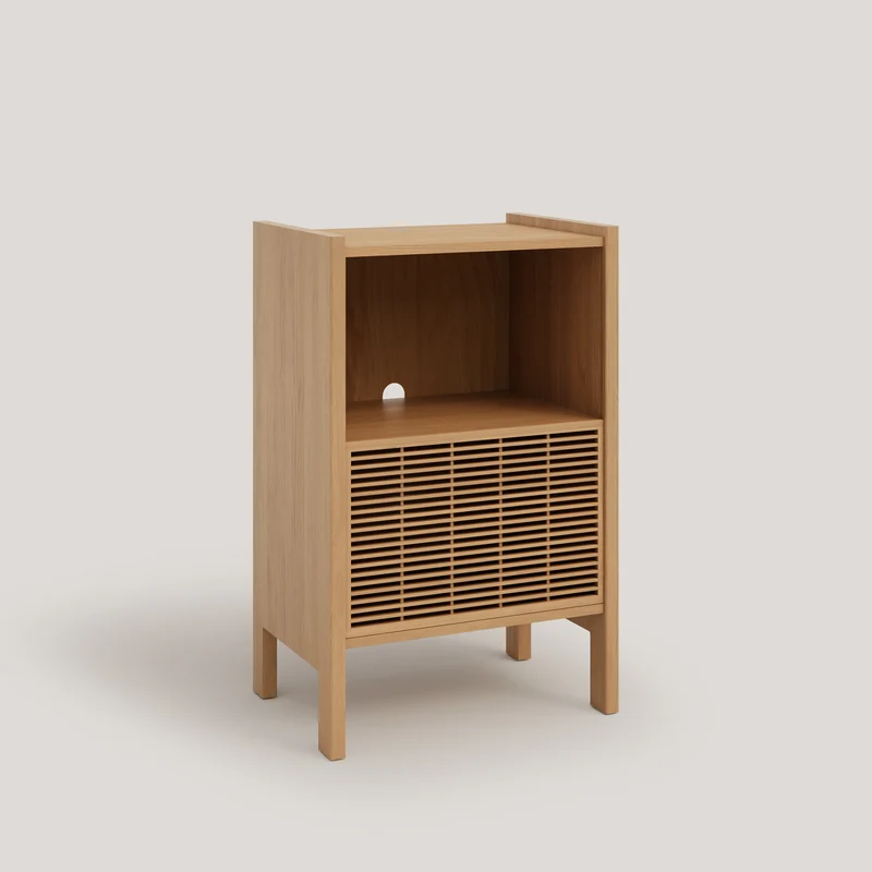 Baster solid wood sideboard for vinyl records 1 door 59 cm