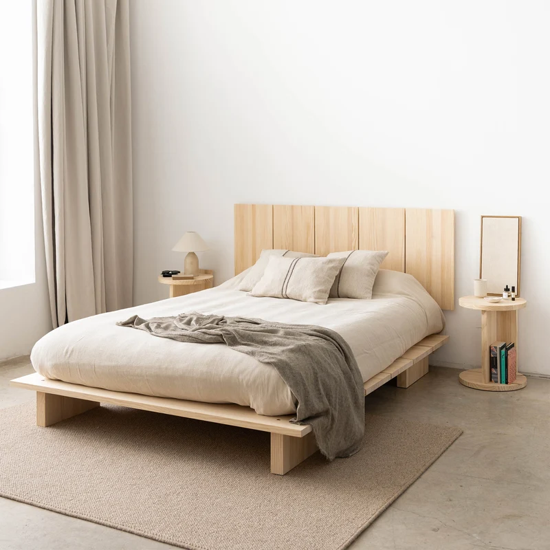 Cova headboard in solid wood 99 cm, 133 cm, 166 cm or 200 cm
