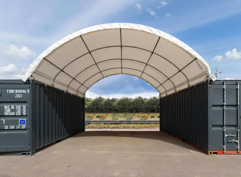 Containerzelt 6x6 m