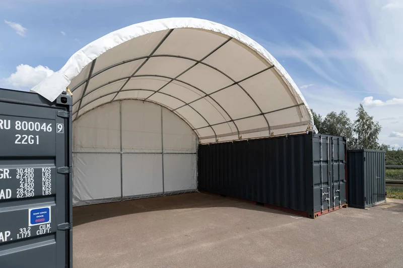 Containerzelt 6x6 m