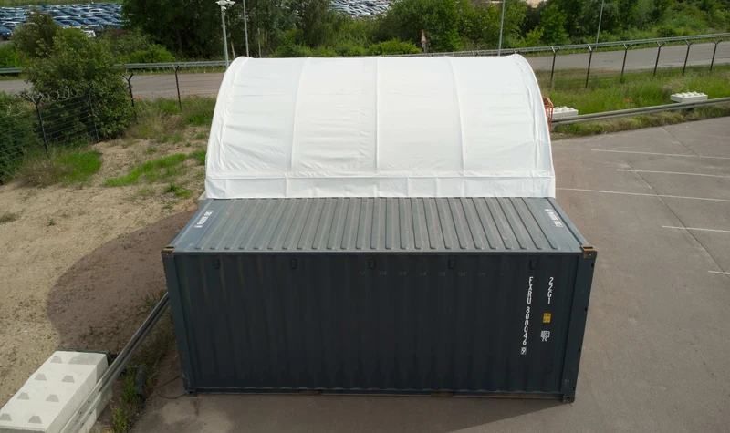 Containerzelt 6x6 m