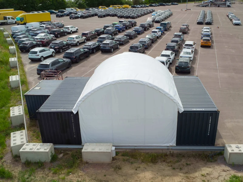 Containerzelt 6x6 m