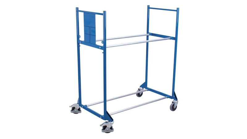 Reifenregal mobil mit 2 Ladeflächen LxB 1145x395 mm | Traglast 300 kg